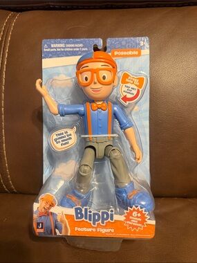 Poseable Blippi Figure - Blue & Orange